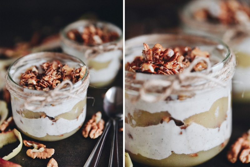 Recept / Senzační jablkovo – ořechový dezert s ovesnými vločkami - foto